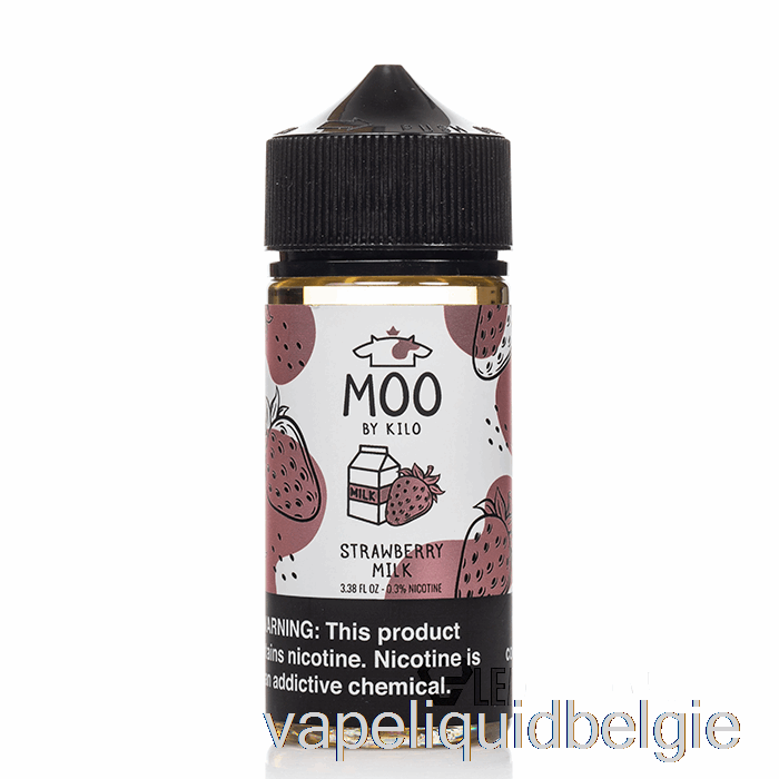 Vape Smaken Aardbeienmelk - Moo E-liquids - 100ml 3mg